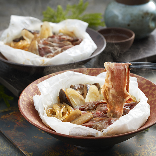 「祇園さゝ木」黒毛和牛すき焼き風包み蒸し