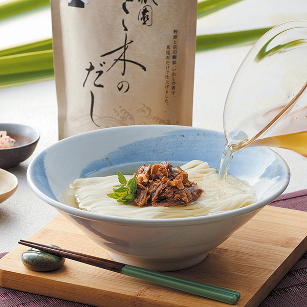 「祇園さゝ木」だしと牛しぐれ煮・手延素麺セット