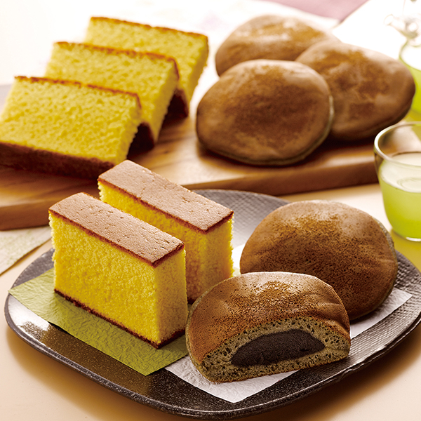 「杉谷本舗」長崎かすてらと黒ごまどら焼き詰合せ