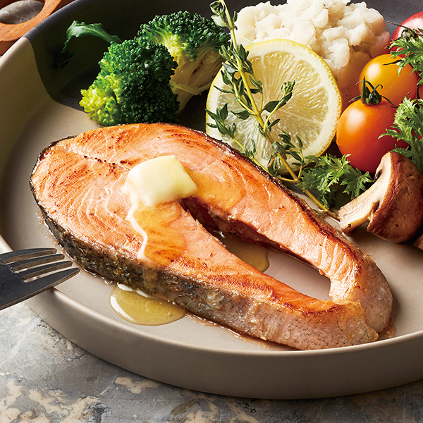 キングサーモンステーキ