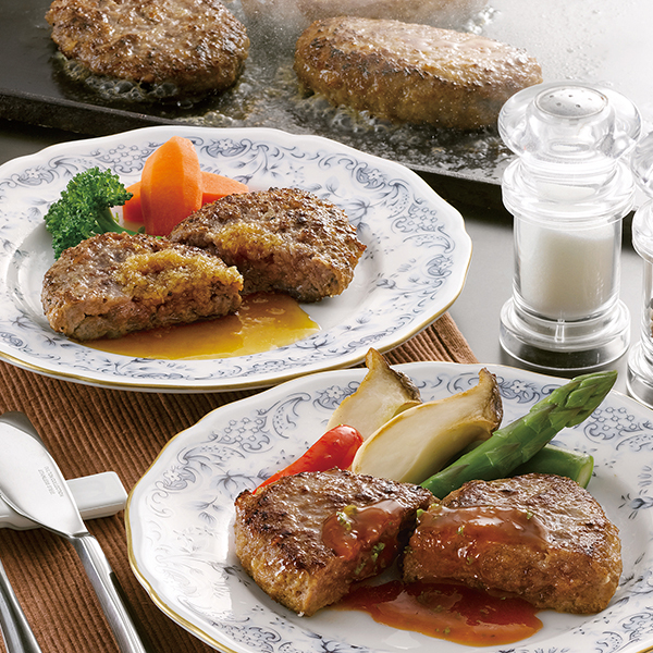 宮崎県産黒毛和牛 生ハンバーグと国産合挽き 生ハンバーグ