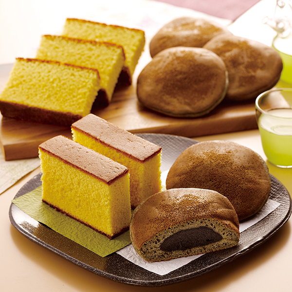 「杉谷本舗」長崎かすてらと黒ごまどら焼き詰合せ