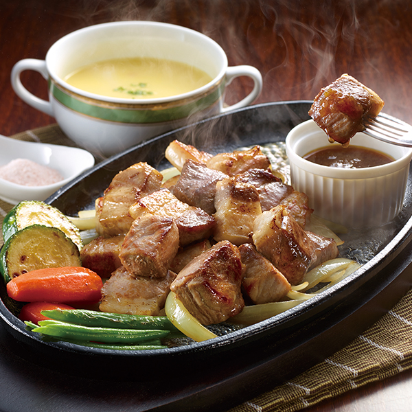 九州産黒豚 角切りステーキ