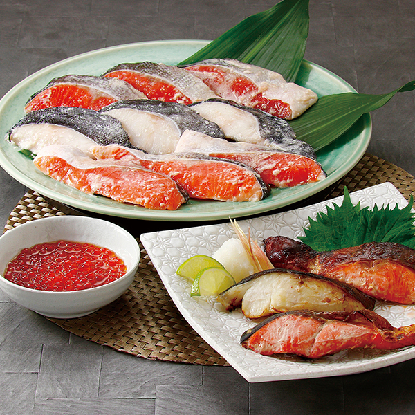 吟醸酒粕漬けといくら醤油漬け