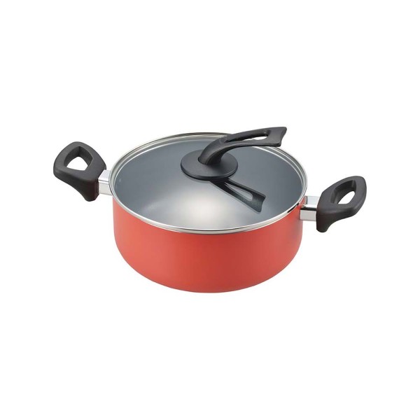 「エステル」アルミ両手鍋22cm