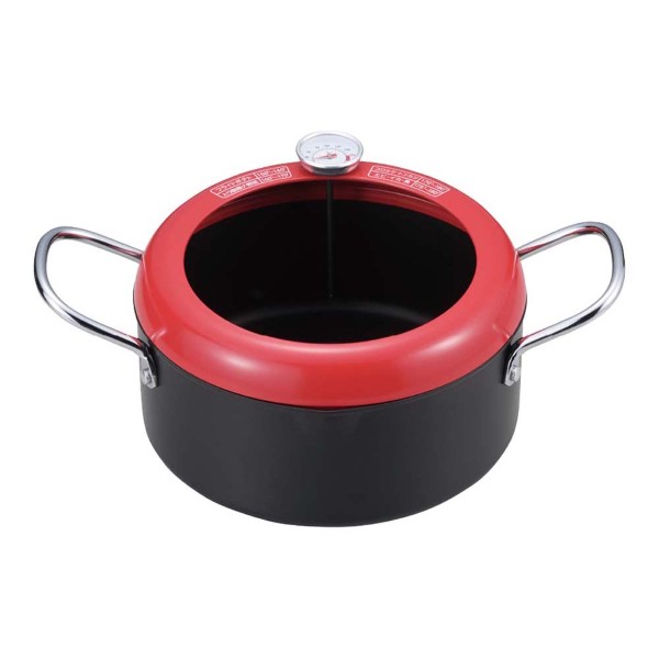 「食彩亭」温度計付天ぷら鍋20cm