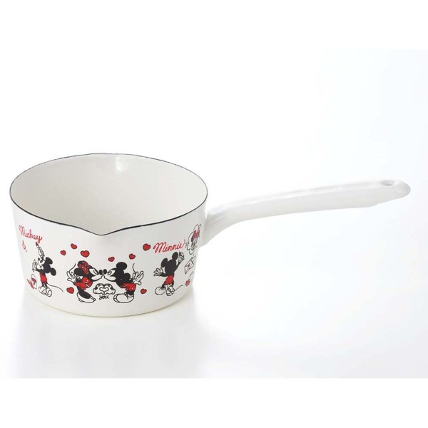 「ミッキー＆ミニー」ホーローミルクパン15cm