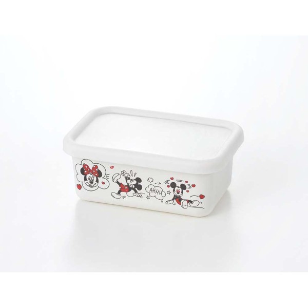 「ミッキー＆ミニー」ホーローレクタングルストッカー
