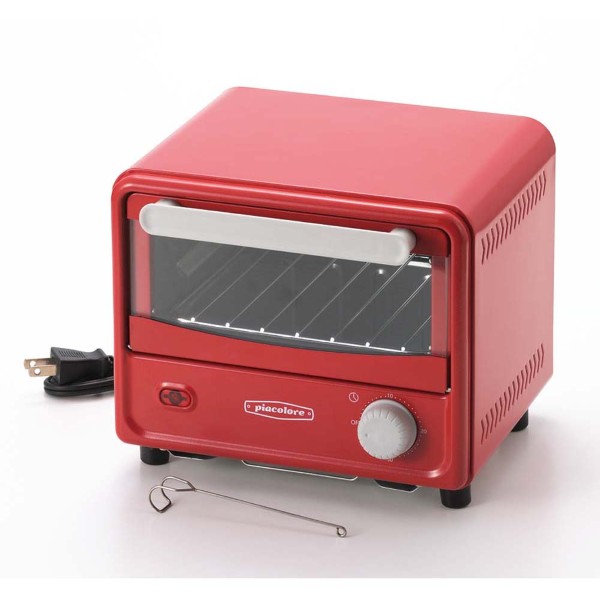 ミニオーブントースター  レッド