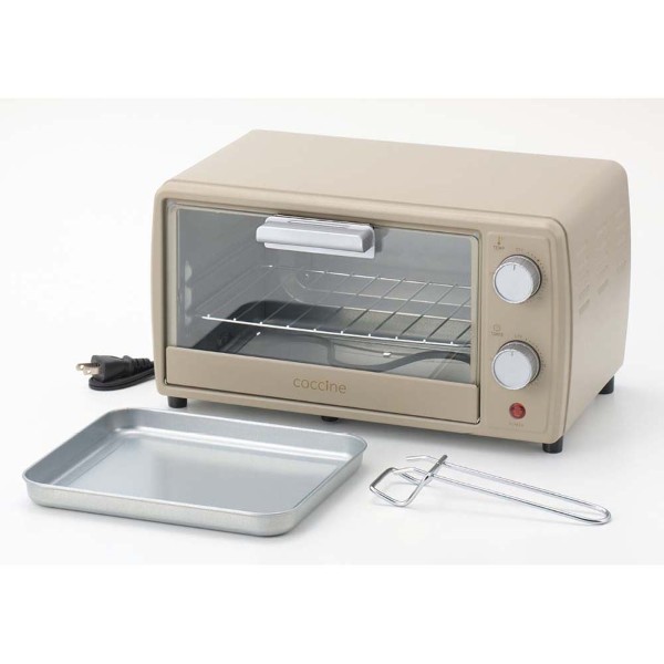 「コッチネ」オーブントースター9ℓ  グレージュ