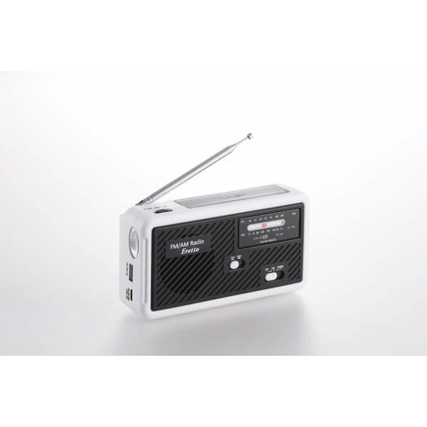 「エレット」多機能スタミナラジオライト  ブラック