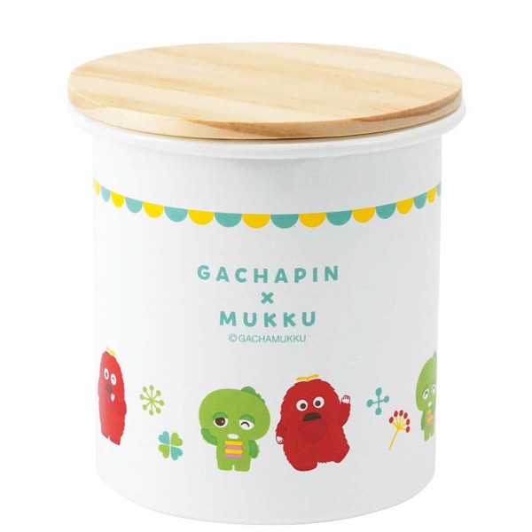 「ガチャピン・ムック」ホーローキャニスター