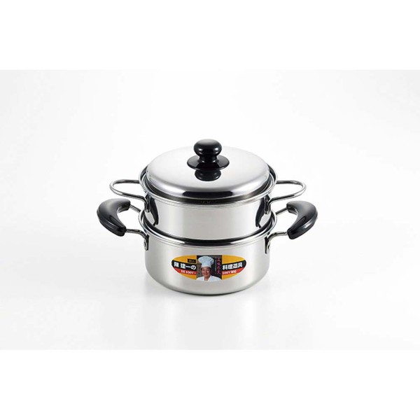 「陳 建一」IH200V対応二段蒸し器18cm