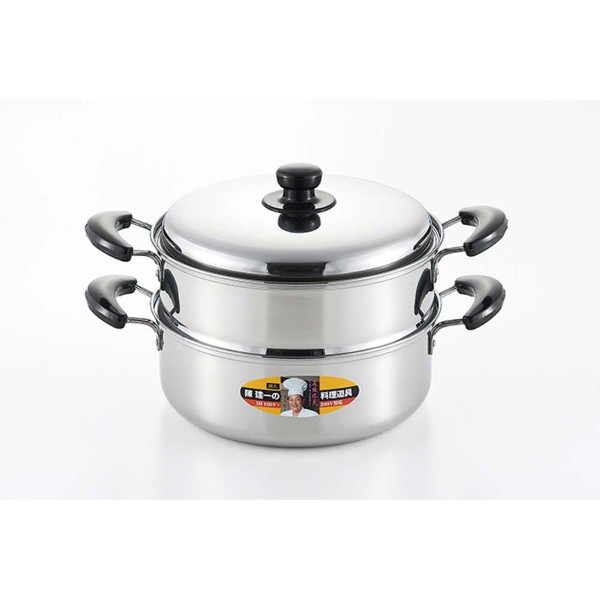 「陳 建一」IH200V対応二段蒸し器26cm
