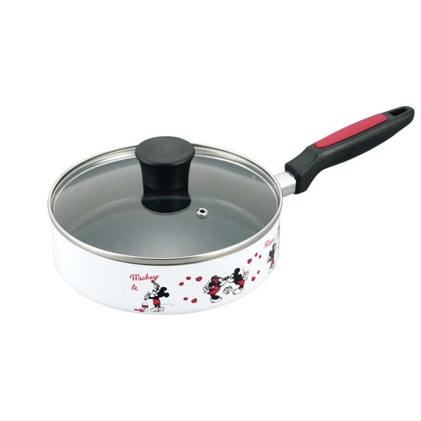 「ミッキー＆ミニー」蓋付きフライパン20cm
