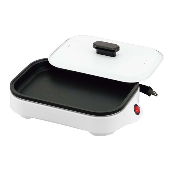 コンパクトホットプレート（ふた付き）