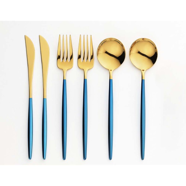 「ポルト」デザートーセット6pc（金めっき）