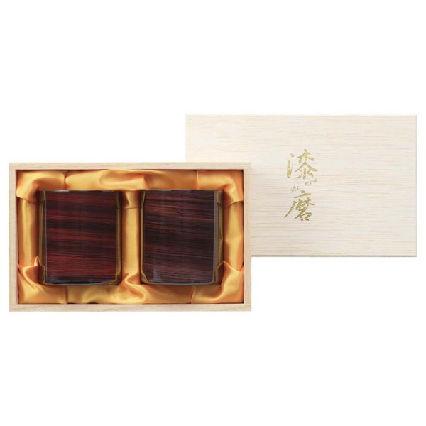 「漆磨」ロックタンブラー2PC 暁月・紫影