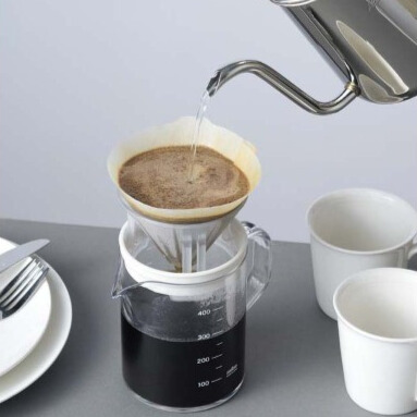 コーヒーサーバーストロン 400 ビーカー コンパクトドリッパーセット ホワイト