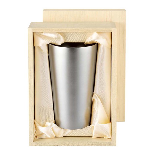 チタン 二重タンブラー 240㎖  ブラスト仕上げ