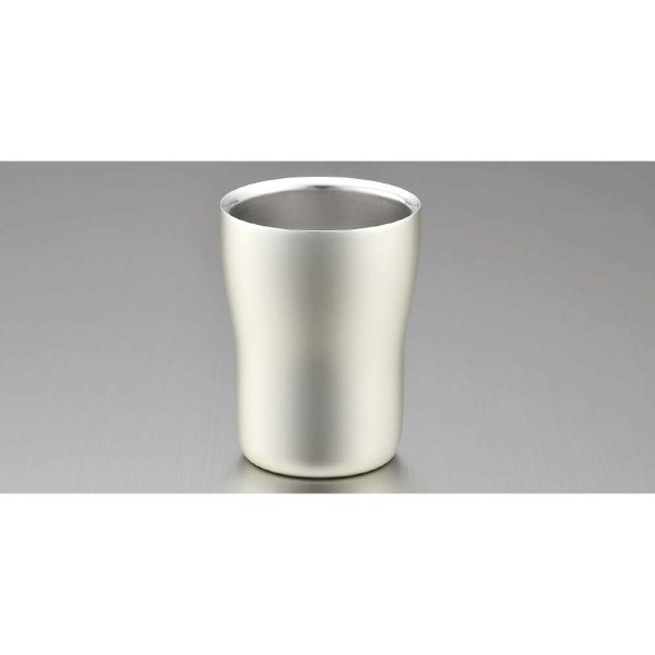 18-8ステンレス二重構造エレガンス タンブラー シャンパンシルバー