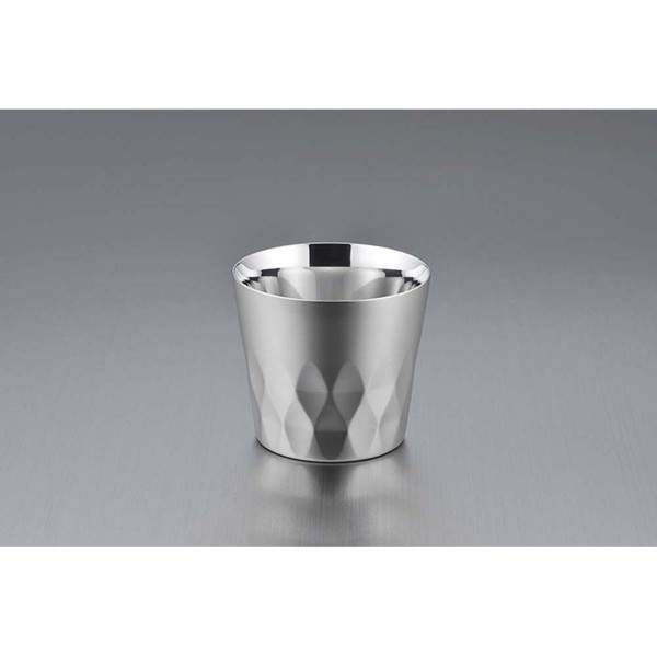 アーガイル柄 18-8ステンレス二重構造 オールドファッションタンブラー