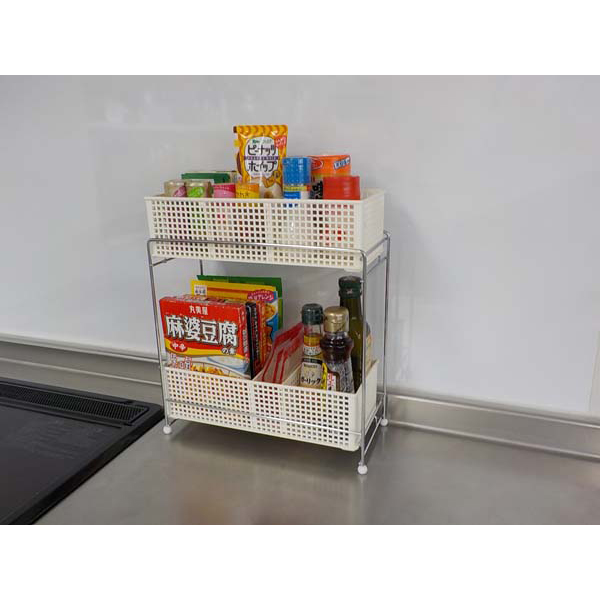 コンパクトスライドラック2段仕切り付