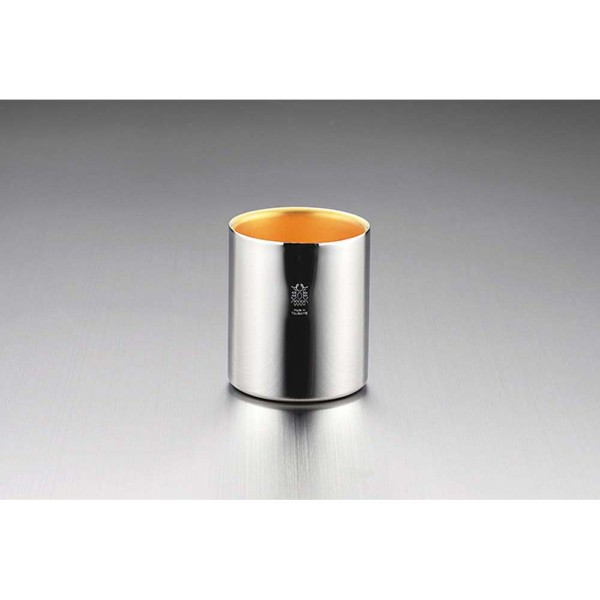 「金の贅」18-8ステンレスW構造タンブラー（内面24金めっき）