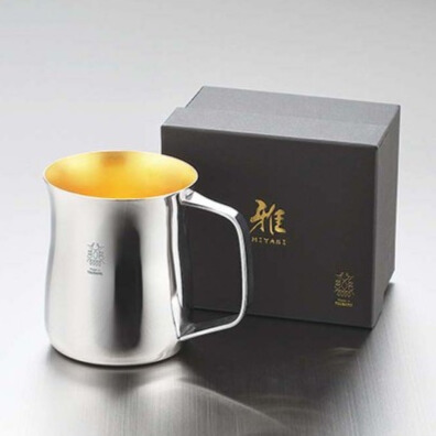 「雅（みやび）」手付きタンブラー（内面24金メッキ）