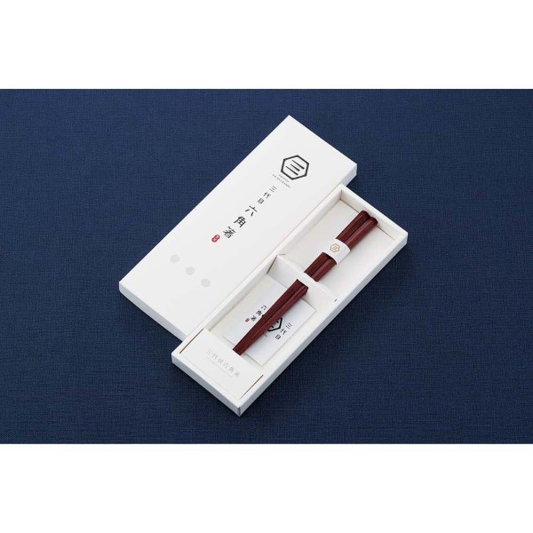 三代目紫檀六角箸（大）