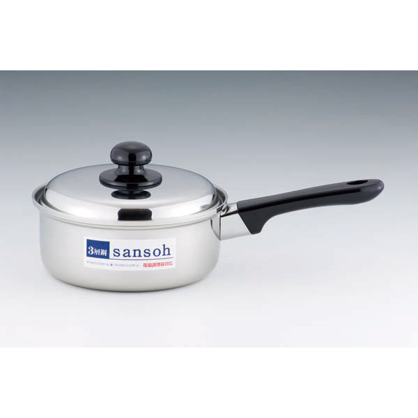 「ジュノー」3層鋼片手鍋18cm