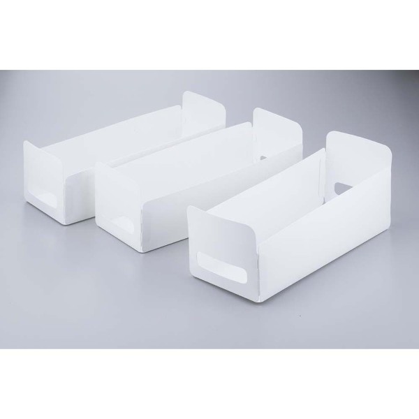 組み立て簡単収納BOX  ロング 3個組