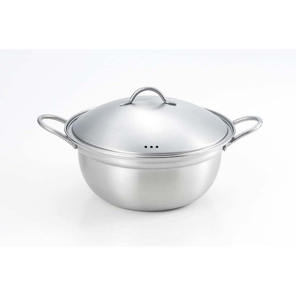 ステンレス製寄せ・しゃぶ鍋24cm