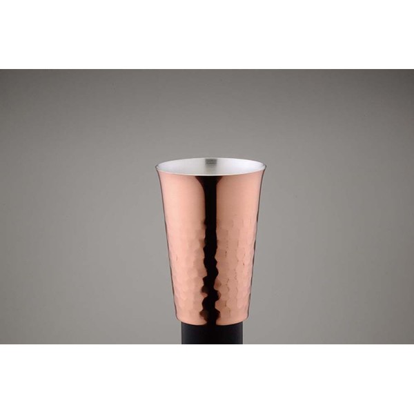 華ぐいのみストレート槌目 90㎖ 銅ミラー