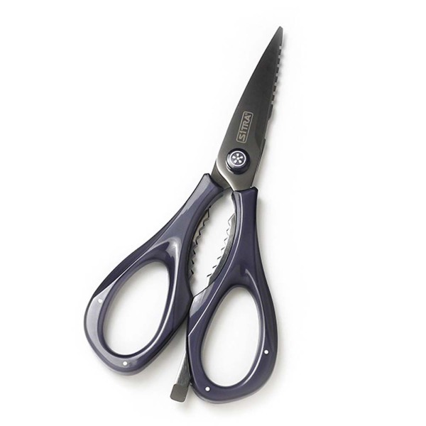 5-in-1 クリアハンドルキッチンハサミ  グレー