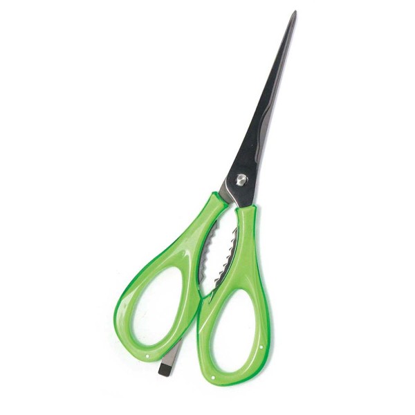 クリアハンドルキッチンハサミ 分解式クラブ＆ロブスター  グリーン