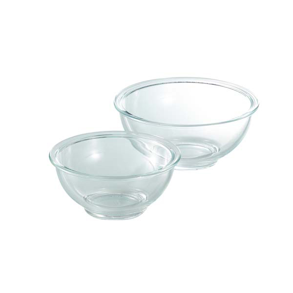 「クラルテ」耐熱ガラス製 クッキングボウル 2点セット