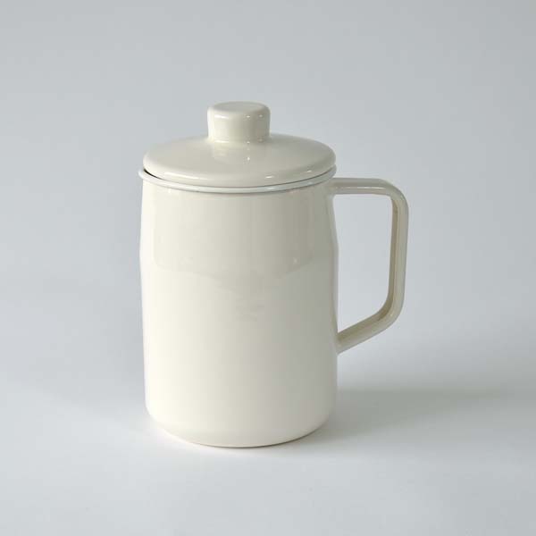 フィルトプラス 0.8ℓオイルポット（活性炭カートリッジ付） ホワイト  ホワイト