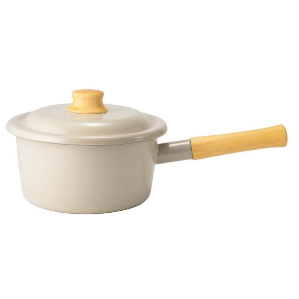 「コットンプラス」18cmソースパン グレージュ