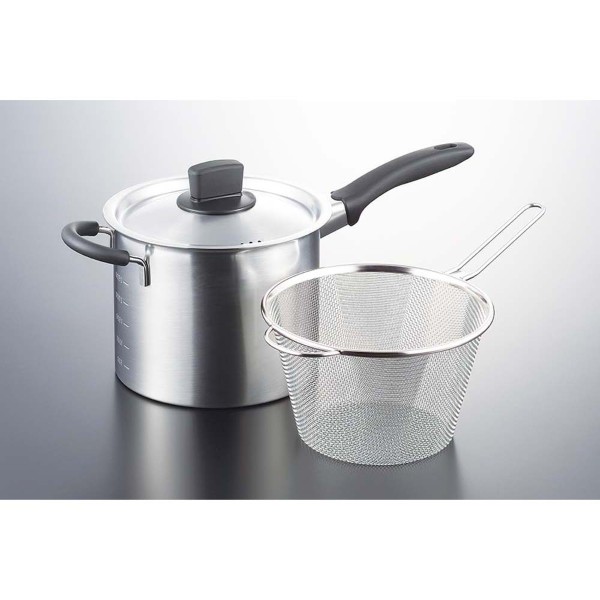 「創燕」ミニパスタポット18cm（ストレーナ付）