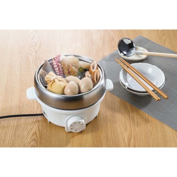 「プチ・プレジール」電気ミニグリル鍋（ホワイト）