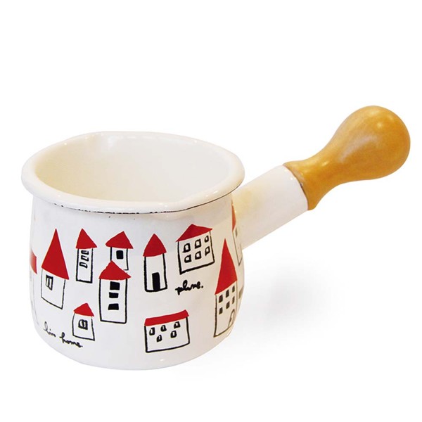 「Plune.」ホーロープチミルクパン akaiyaneno