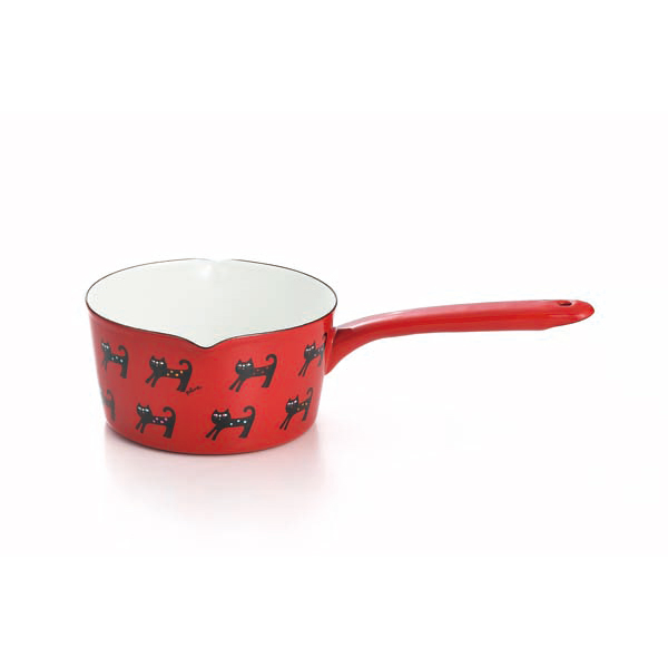 「Plune.」ホーローミルクパン15cm カラフルキャット