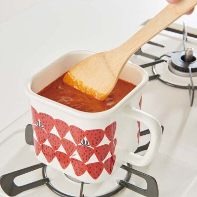 「Plune.」ホーローマルチスクエアポット あかいちご