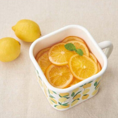 「Plune.」ホーローマルチスクエアポット レモン