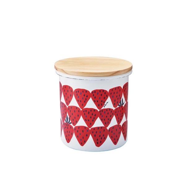 「Plune.」ホーローキャニスター あかいちご