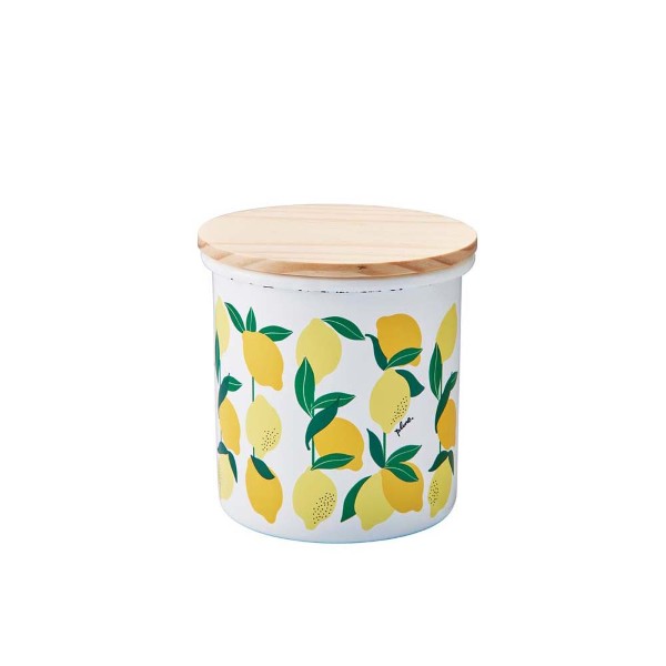 「Plune.」ホーローキャニスター レモン