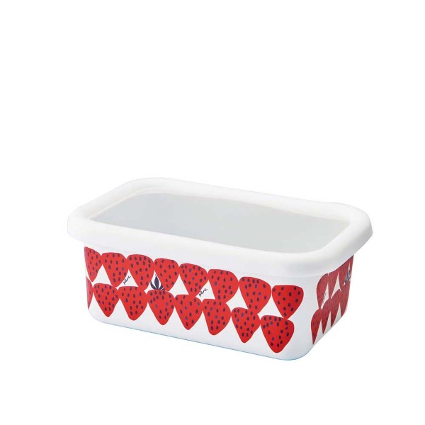 「Plune.」ホーローレクタングルストッカーM あかいちご