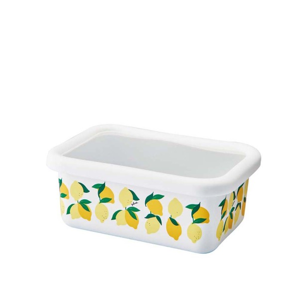 「Plune.」ホーローレクタングルストッカーM レモン