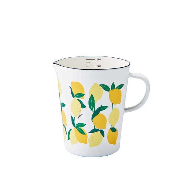 「Plune.」ホーローメジャーカップ・L WT レモン